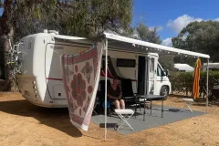 Varat vinterlager i Camping Armacâo de Pera